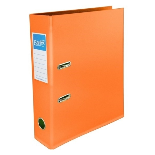Insert 70mm Lever Arch File A4 PVC Bantex Orange